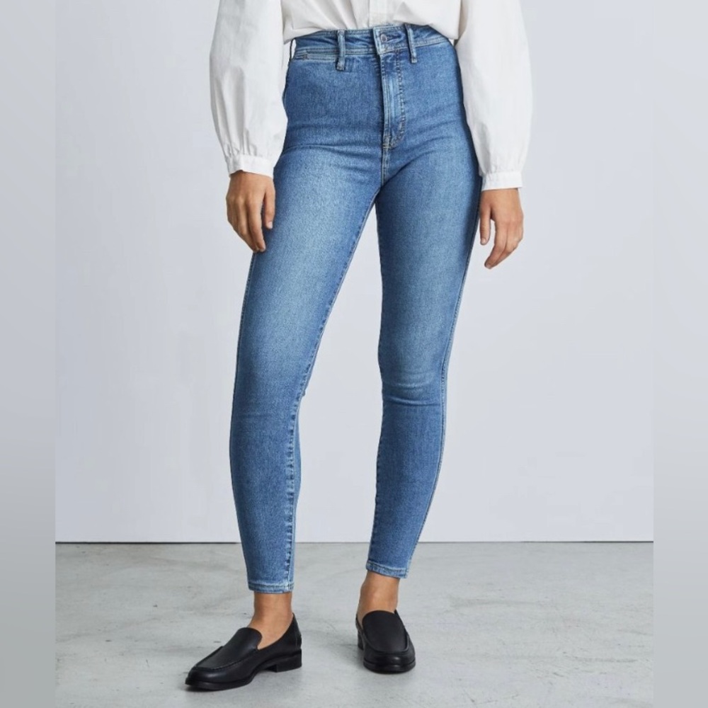 Everlane The Way-High Skinny Jean Medium Light Stretch Size 30 Blue